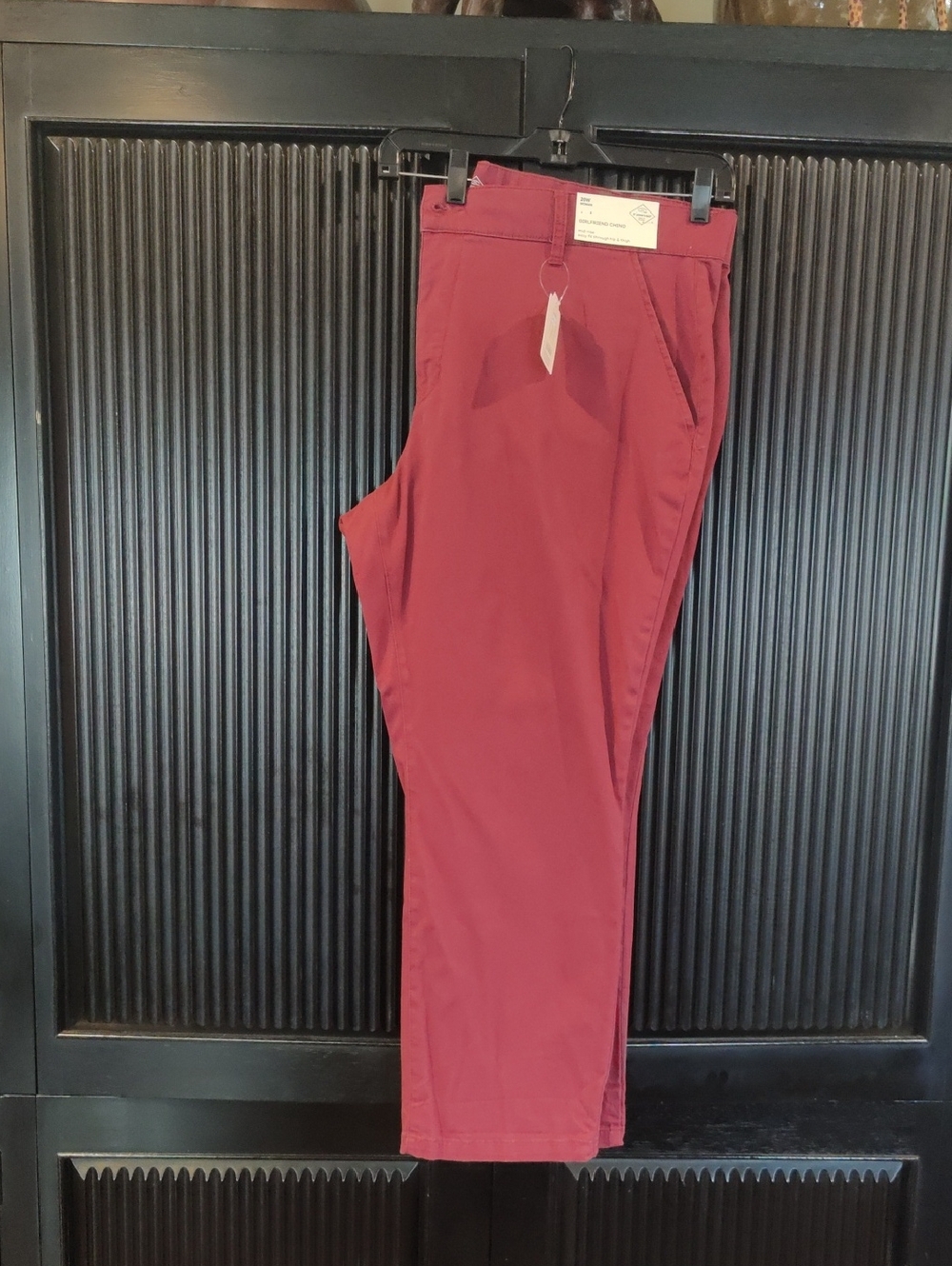 St. John's Bay Maroon Girlfriend Chino Pants